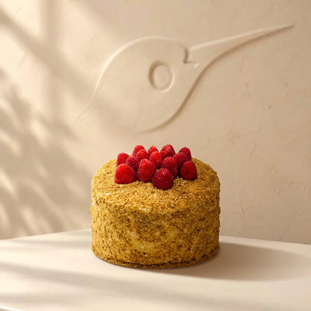 Tarta Medovik artesanal de la pastelería Colibrí Bakery