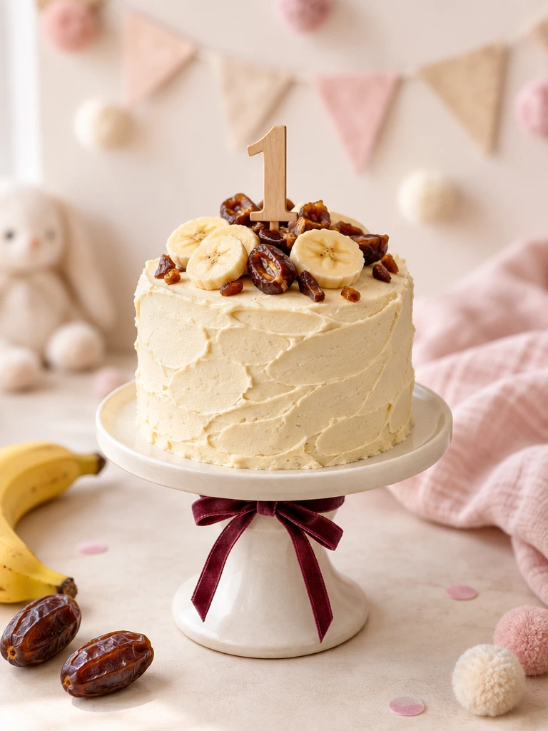 Smash cake para bebés sin azúcares añadidos, Colibrí Bakery Barcelona