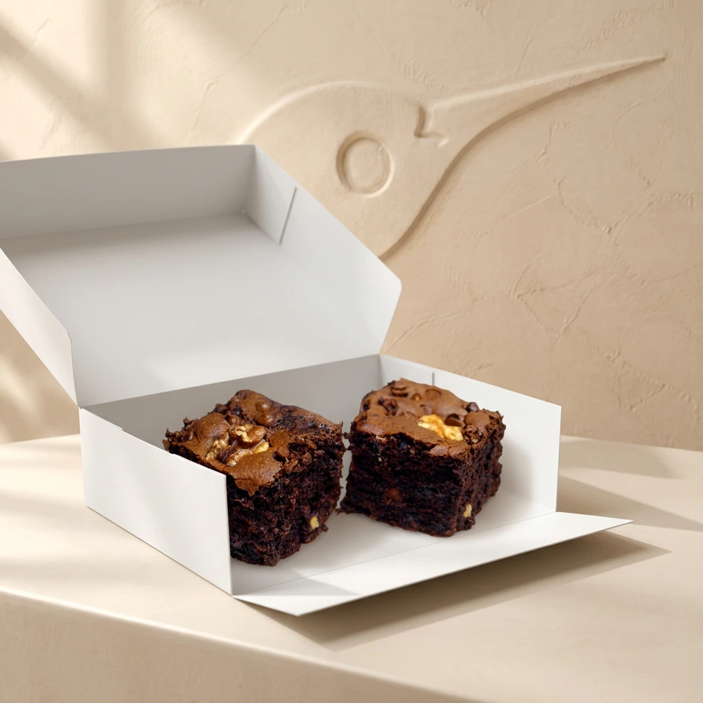 Brownies artesanos en porciones · Colibrí Bakery