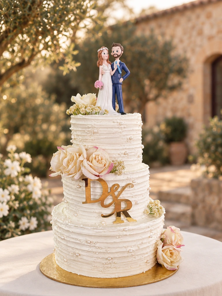 Tarta de boda artesanal en Barcelona · Colibrí Bakery