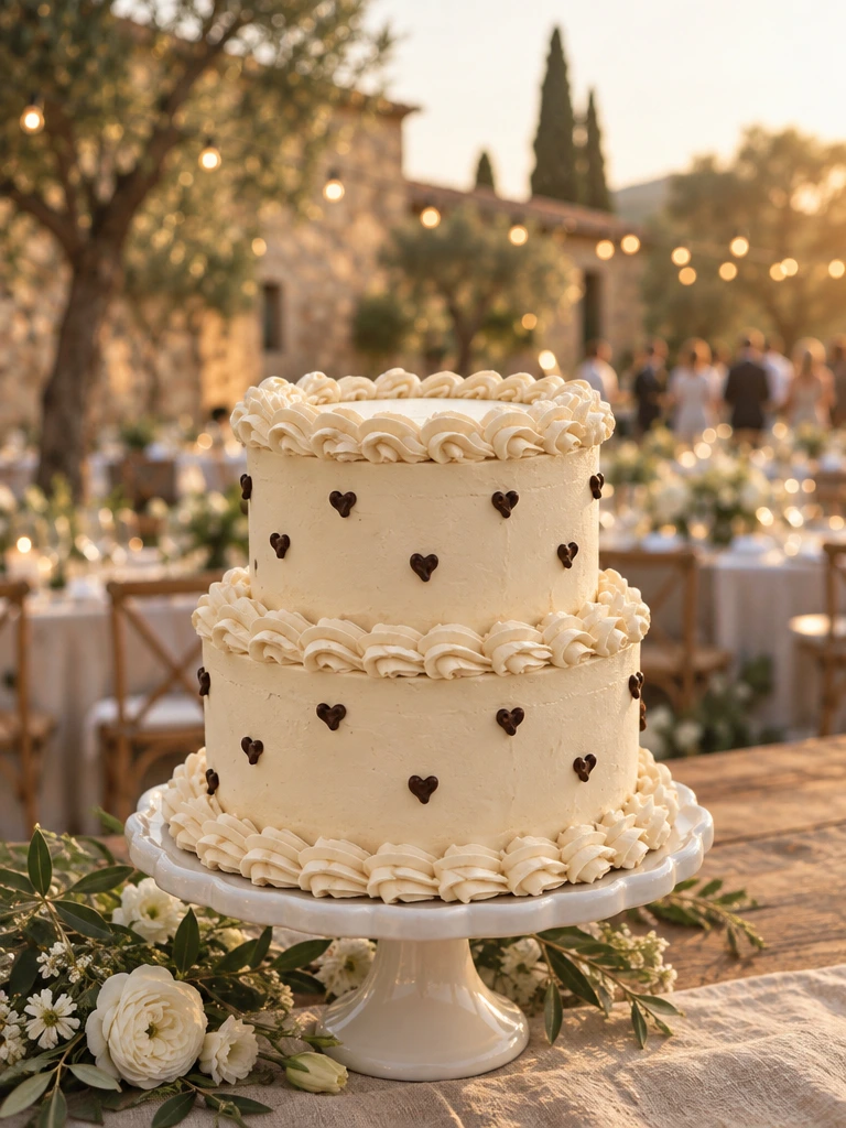 Tarta de boda vintage de dos pisos · Colibrí Bakery