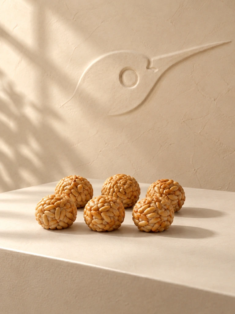 Panellets de piñones artesanos para la Castanyada en Barcelona